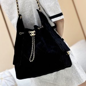 Chanel 25 Bag replika i spegelkvalitet - Exakt kopia i äkta läder 1052360438 - side view | 25 Bag