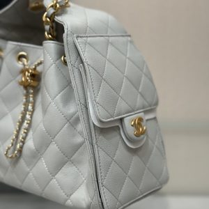 Chanel 25 Bag replika i spegelkvalitet - exakt kopia med äkta läder 1077055140 - side view | 25 Bag